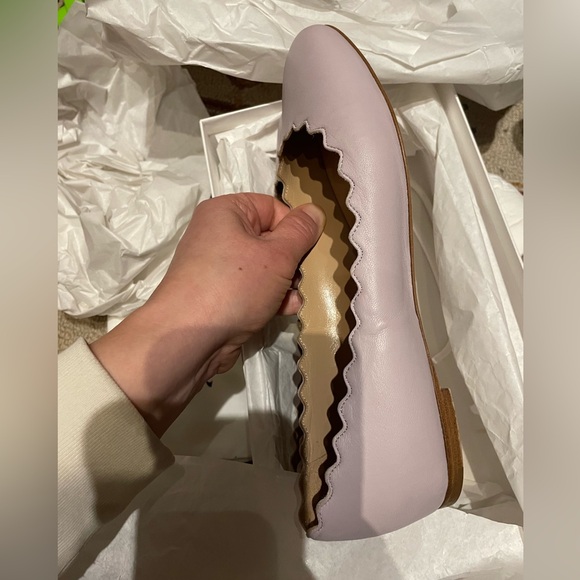 Chloe Chic Scalloped Ballet Flats size 37 - Picture 4 of 6